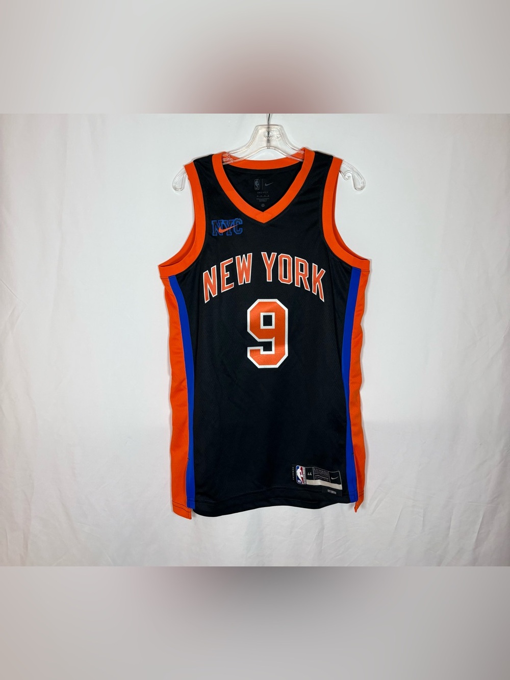 Nike New York Knicks #9 Barrett Black City Edition Swingman Basketball Jersey 44